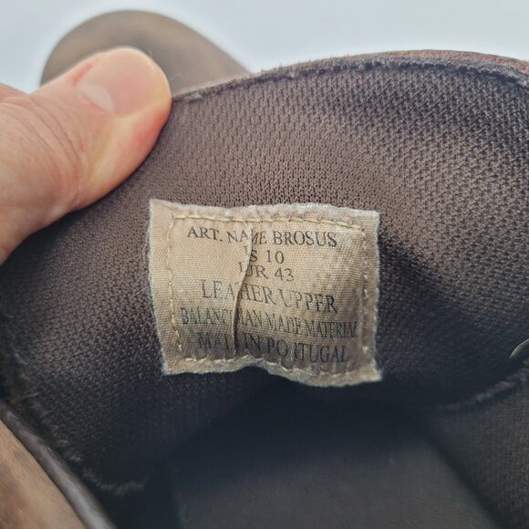 Bullboxer Brosus Mens Ankle Boots Brown Leather Lace-Up Cap Toe Distressed Sz 10 - Picture 13 of 13